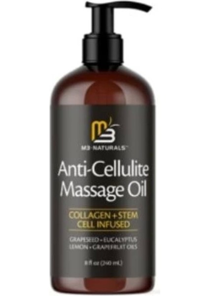 Süper M3 Naturals Aaimox Kolajen ve Kök Hücre Içeren Anti Selülit Masaj Yağı