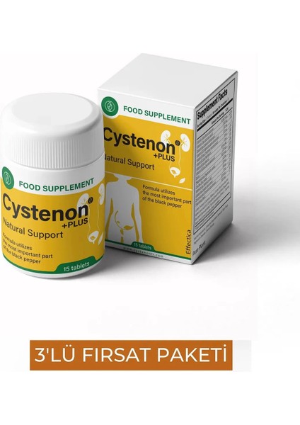 Cystenon Erkeklerin Özel Sorunlarına Yardımcı Destekleyici 15 Li Kaps x 3 Adet
