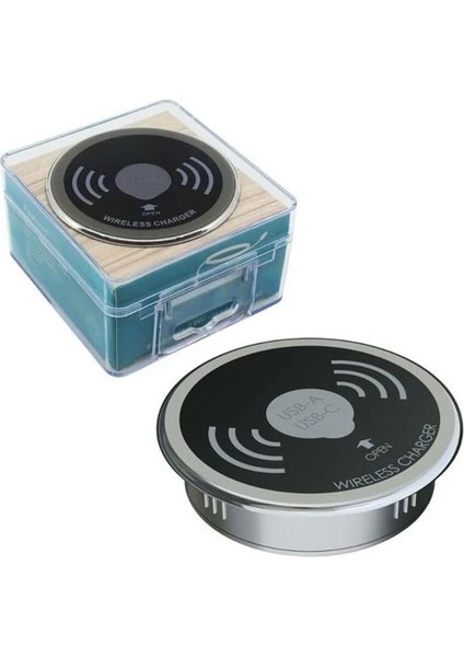 Ne Aldın 15W Masaüstü Gömülü USB Kablosuz Şarj Cihazı