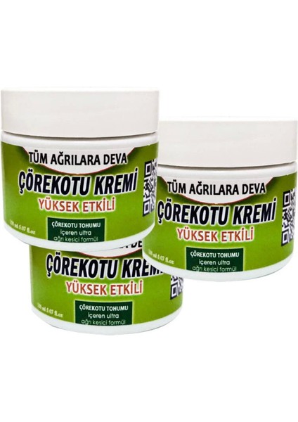 Süper Çörek Otu Tohumu Yağı Rahatlatıcı Bakım Masaj Kremi 3X150 ml