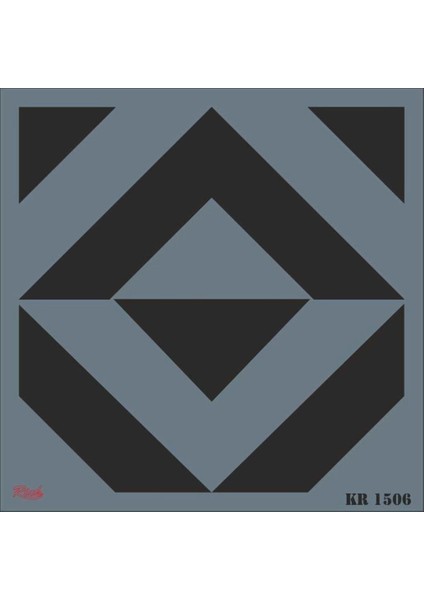 Rich Kr 1506 Fayans Stencil 30X30 cm