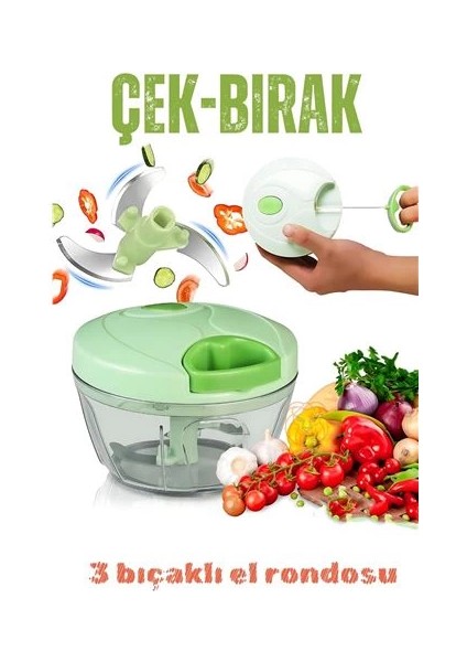 Bfs Ipli El Rondosu Çek Bırak El Rondosu 3 Bıçaklı 8X12 cm