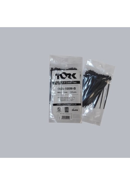 Tork Siyah Kablo Bağı 2,5X100