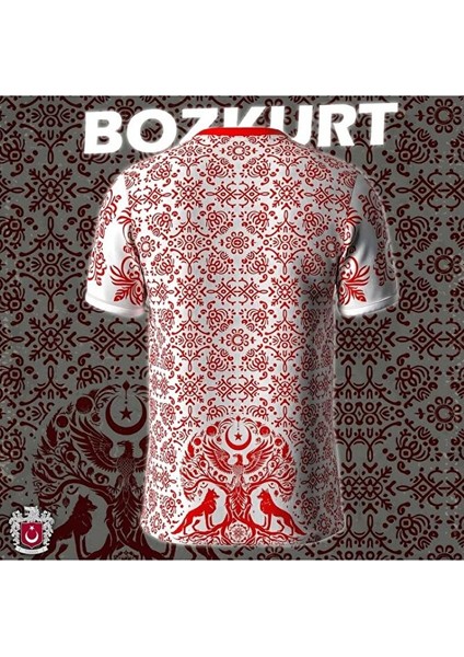 Türkiye Özel Tasarımlı Konsept Beyaz Bozkurt Forması fiyatları
