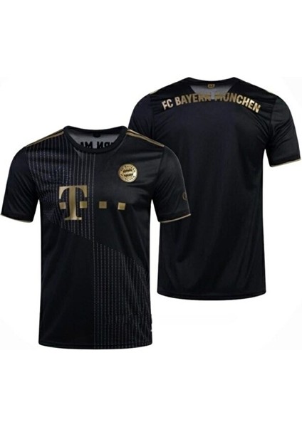 Bayern M,ü,n,i,h, 2021/22 Sezon Gold-Siyah Isimsiz Yetişkin Forması