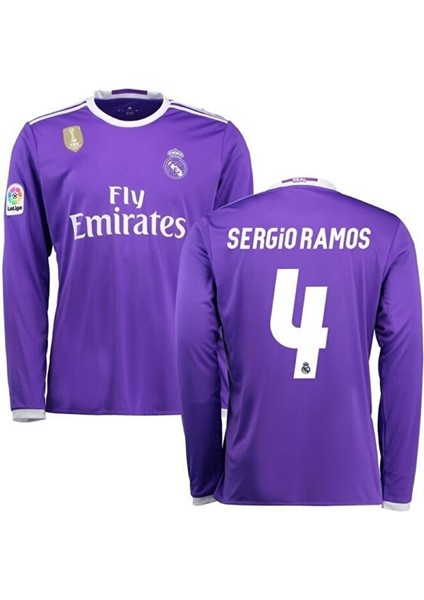 2017 Cardiff Şampiyonlar Ligi S,e,r,g,i,o, R,a,m,o,s, Uzun Kollu Forması