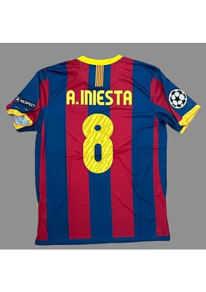 F.c B.a.r.c.e.l.o.n.a 2011 Şampiyonlar Ligi Finali Andrés I'niesta Nostalji Yetişkin FORMASI6353454