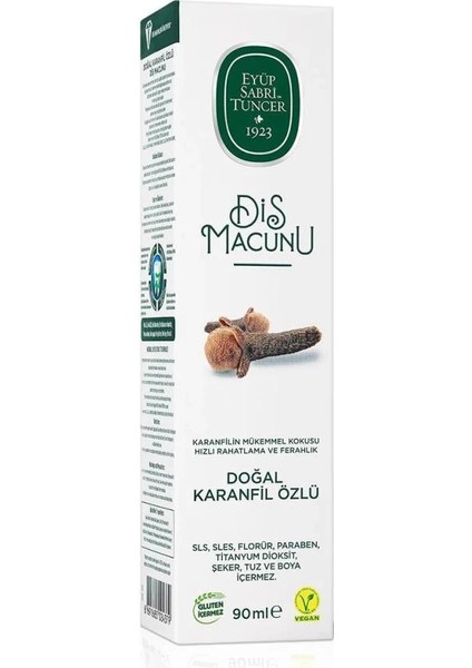 Bfs Eyüp Sabri Tuncer Doğal Diş Macunu 90 gr Karanfil modelleri