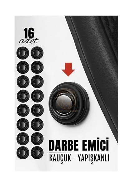 Bfs Kapı Bagaj Kaput Ses Darbe Emici Kauçuk Conta 16 Adet