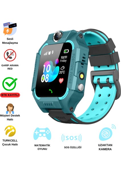 Uz 2g Akıllı Çocuk Saati Sim Kartlı ve Sesli Görüşme