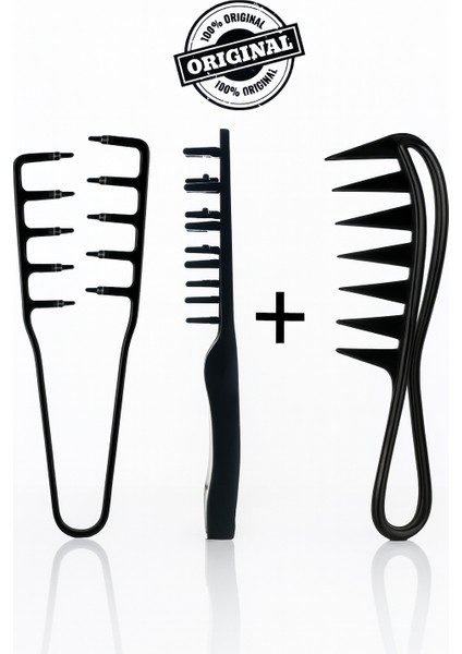 Mucizevi Wax Tarak ve Şekillendirme Dalga Saç Yapımı Tarağı 2'li Set