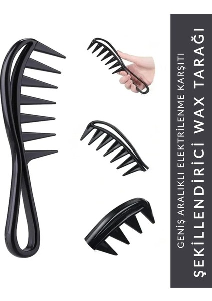 Mucizevi Wax Tarak ve Şekillendirme Dalga Saç Yapımı Tarağı 2'li Set fiyatları