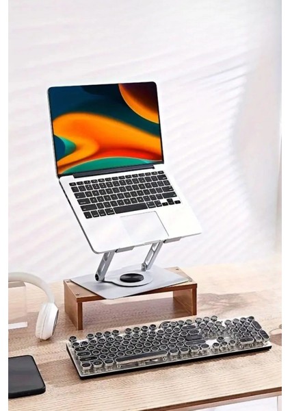 360 Derece Dönebilen Hava Aldıran Laptop Standı