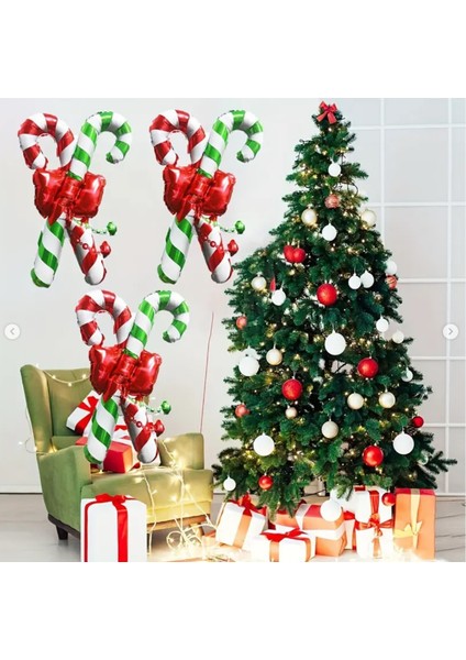 Kırmızı Yeşil Baston Folyo Balon fiyatları