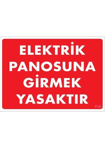 Elektrik Panosu Levhası 25X35 KOD:1118