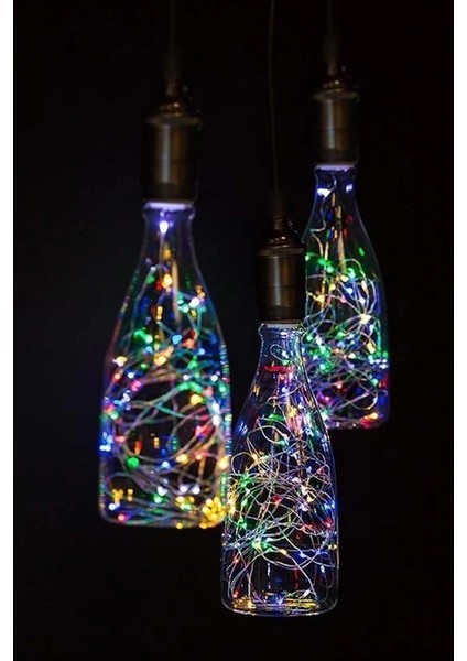 Pilli Renkli Peri LED Işık Dekoratif Aydınlatma 5 Metre Rgb LED modelleri