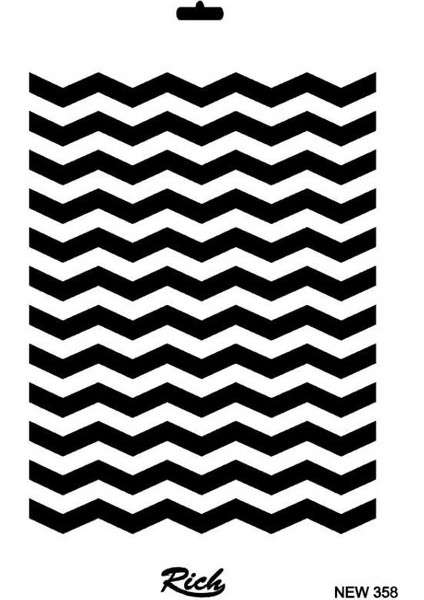 Rich New Seri N-358 Stencil 35X25 cm