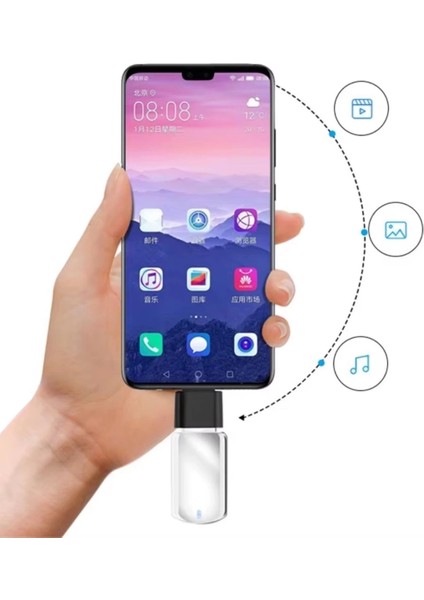 1 Adet USB To C Adaptor Dişi Çevirici Dönüştürücü Adaptör