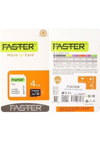 4 GB Uhs-I U1 Sınıf 10 Micro Sdhc Hafıza Kartı fırsatları
