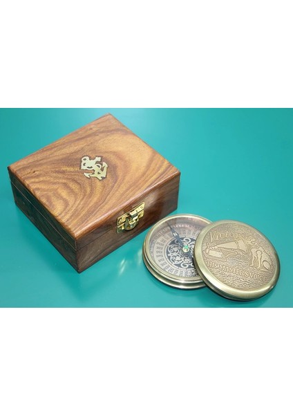 Bfs Ahşap Kutulu Pirinç Pusula 16222