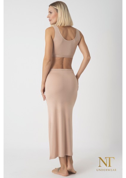 Bambu Uzun Etek Astarı, Maxi Jupon – Doğal Kumaş, Modern Kalıp. fiyatları