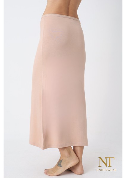 Bambu Uzun Etek Astarı, Maxi Jupon – Doğal Kumaş, Modern Kalıp.