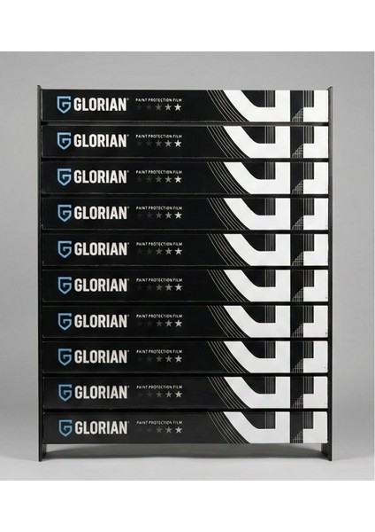 Duvara Monte 10 Sıra Ppf ve Cam Filmi Kutusu Rafı , Stand