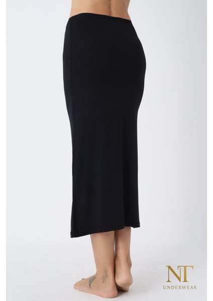 Bambu Uzun Etek Astarı, Maxi Jupon – Doğal Kumaş, Modern Kalıp.