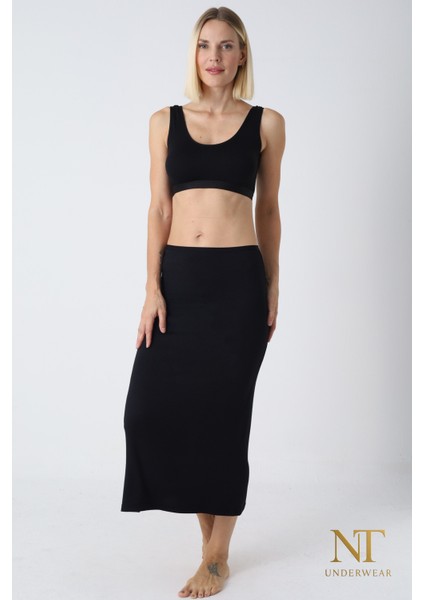 Bambu Uzun Etek Astarı, Maxi Jupon – Doğal Kumaş, Modern Kalıp. fırsatları