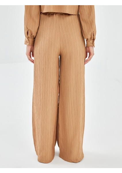 Yeni Sezon Beli Lastikli Dokulu Kadın Pantolon fırsatları