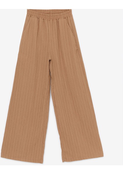 Yeni Sezon Beli Lastikli Dokulu Kadın Pantolon indirimleri