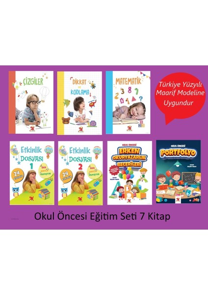 Okul Öncesi Eğitim Seti 7 Kitap