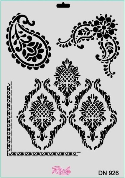 Rich Dantel Seri DN-926 Stencil 35X25 cm