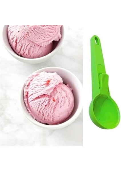 Pratik Mandallı Plastik Dondurma Servis Sunum Kepçesi Kaşığı fırsatları
