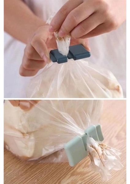 6lı Hava Sızdırmaz Poşet Torba Ambalaj ve Paket Kıstırmalı Kapatma Klipsi
