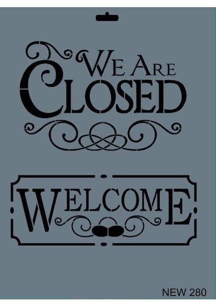 Rich New Seri N-280 Stencil 35X25 cm