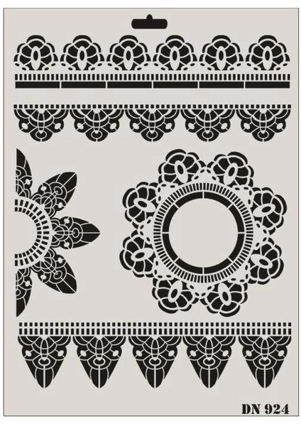 Rich Dantel Seri DN-924 Stencil 35X25 cm