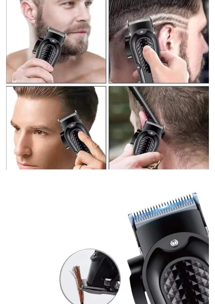 Bfs Dijital Profesyonel Kablosuz Saç Sakal Tıraş Makinası Sessiz Paslanmaz Çelik indirimleri