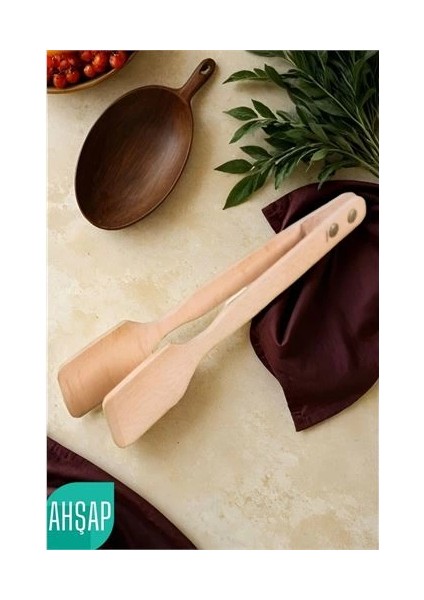 Bfs Ahşap Maşa Ahşap Doğal Gürgen Ağacı