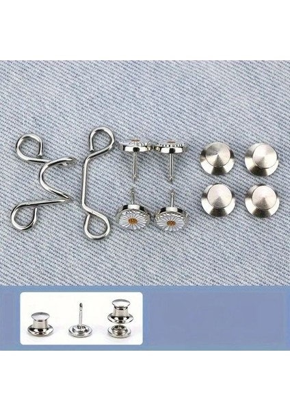 10 Parça Ayarlanabilir Kot Pantolon Bel Sıkılaştırıcısı, Kadın Modasıyla Uyumlu Metal Iğneler fiyatları