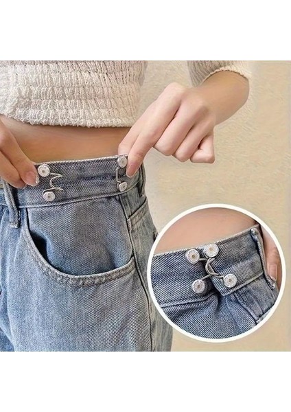 10 Parça Ayarlanabilir Kot Pantolon Bel Sıkılaştırıcısı, Kadın Modasıyla Uyumlu Metal Iğneler modelleri