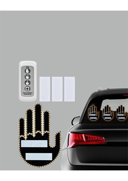 Bfs Kablosuz Kumandalı LED Jest Işığı – 3 Modlu Araba Arkası Mesaj Işığı, 203 LED ile Yüksek Parlaklık fırsatları
