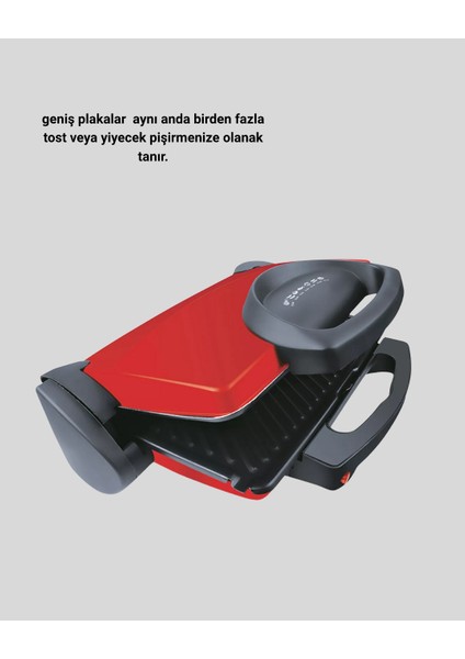 Bfs Tost Makinesi Kırmızı Döküm Plaka 6+ Dilim Çok Kapasiteli Izgara modelleri