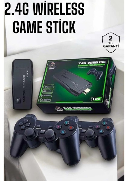 Bfs Atari Oyun Konsolu 2000 Oyunlu Game Stick 2.4g Wireless