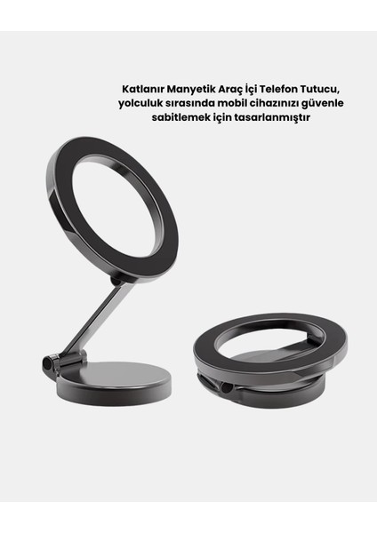 Bfs 360° Dönebilen Katlanır Manyetik Araç Telefon Tutucu – Magsafe Uyumlu, Kompakt ve Şık Tasarım fırsatları
