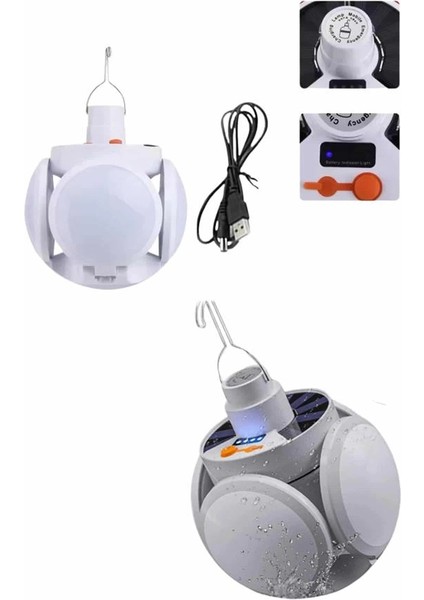 Bfs 5 Kanatlı Bahçe Aydınlatma LED Askılı Solar Güneş Enerji USB Sarjlı modelleri