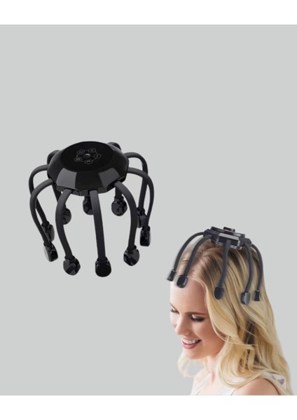 Bfs USB Şarjlı Kafa Masaj Aleti 3 Modlu 8 Başlıklı Stres Giderici fiyatları