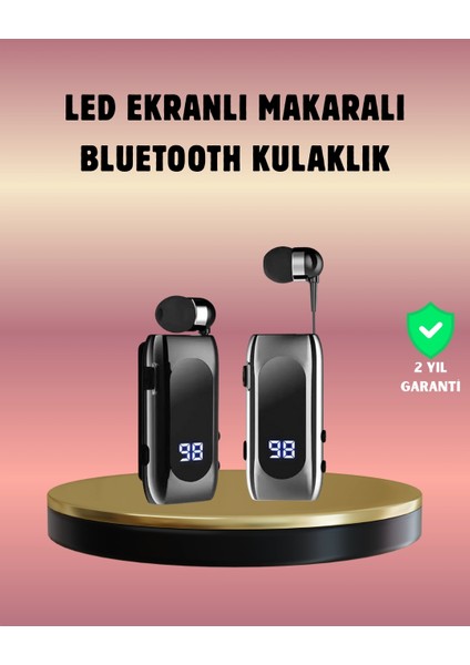 Bfs Dijital Göstergeli Bluetooth Kulaklık – Klipsli ve Şık Tasarım