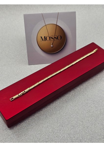 Xuping Kare Plaka Model Çelik Bileklik