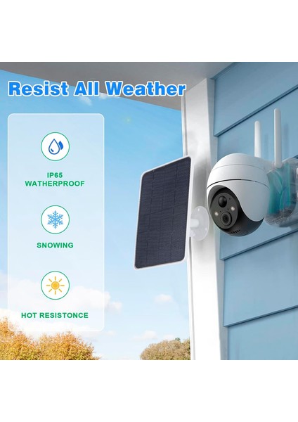 Naınaı 5W Güvenlik Kamerası Güneş Paneli – Arlo Essential/essential Xl Spotlight Uyumlu, USB & Type-C Çıkışlı, 13FT Hava Koşullarına Dayanıklı Kablo, 360° Ayarlanabilir Braketiyle modelleri